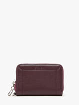 Porte-monnaie Cuir Etrier Violet altesse EALT096M