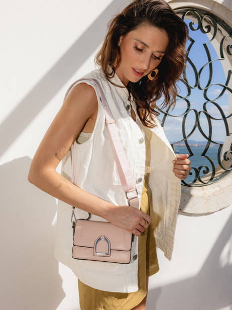 Sac BandouliÃ¨re Xs Altesse Cuir Etrier Rose altesse EALT048X vue secondaire 5