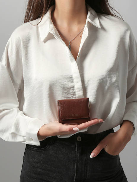 Leather Tradition Coin Purse S Etrier Brown tradition ETRA095S other view 1